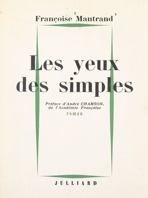 cover image of Les yeux des simples